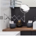6 Inch Round Retractable Bathroom Wall Mirror Two-Sided 3X Magnifying